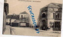 87 - SAINT SULPICE LES FEUILLES - ST SULPICE LES FEUILLES- RUE DU COMMERCE  HOTEL LANGOLLE - AU BON MARCHE POUSSETTE - Saint Sulpice Les Feuilles