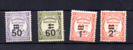 Taxe , 51 / 54*, Cote 57 €, - 1859-1959 Nuovi