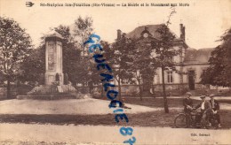 87 - SAINT SULPICE LES FEUILLES - ST SULPICE LES FEUILLES- L' EGLISE  EDITEUR GOIRAND- MOTO - Saint Sulpice Les Feuilles