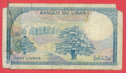 B151 / 100 LIVRES - BANQUE DU LIBAN - Liban Libanon Lebanon  - Banknotes Banknoten Billets Banconote - Libanon