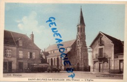 87 - SAINT SULPICE LES FEUILLES - ST SULPICE LES FEUILLES- AUTOBUS- L' EGLISE COLL. BLANCHET - Saint Sulpice Les Feuilles