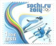 ESTONIA  - Sochi 2014 OLIMPIC  GAMES In Russia Eiskunstlauf + Skiing STAMP MNH - Winter 2014: Sochi