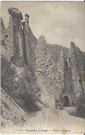 Evolène  -  Pyramides D'Useigne, Tunnel Et Cariole Attelée  -  Cachet Aout 1910 - Evolène