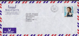 Hong Kong Airmail Par Avion SCANDINAVIA (Wiking Schiff Cachet) HONG KONG 1972 Cover Brief To Denmark Danica Theme - Cartas & Documentos