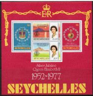 Seychelles 1976-1977 - Bicentenary Of US Revolution & Silver Jubilee Miniature Sheets MS392 & MS401 MNH Cat £3.05 SG2015 - Seychelles (1976-...)