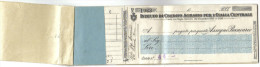 ISTITUTO DI CREDITO AGRARIO PER L'ITALIA CENTRALE BLOCCHETTO ASSEGNI QUASI COMPLETO 1923  C.1206 - Cheques En Traveller's Cheques