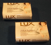 AROMATIC LUX BEAUTY BATH SOAPS BARS 85gr WHITE IMPRESS X2 NEW - Other & Unclassified