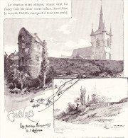Image Gravure - Chièvres Anciens Remparts église - Non Classificati