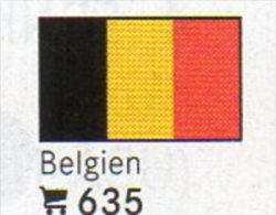 Set 6 Flaggen Belgien In Farbe 7€ Zur Kennzeichnung Von Büchern,Alben Und Sammlungen Firma LINDNER #635 Flags Of BELGICA - Ideal Bibliotheque