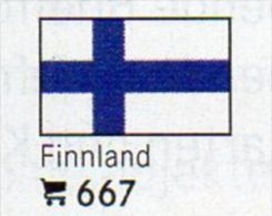 Set 6 Flaggen Finnland In Farbe 7€ Zur Kennzeichnung Von Bücher+Alben Finlande Firma LINDNER #667 Flags Of Soumi Finland - Langues Scandinaves
