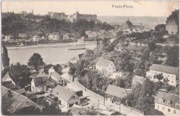 Posta Pirna Elbe Vogelschau Vorn Sägerei Holzverarbeitung 1916 Gelaufen - Pirna