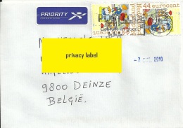 Nederland 2010 's-Hertogenbosch >> Deinze België / Donald Duck Strip - Storia Postale