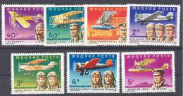 HUNGARY - 1978. AIR. Famous Aviators And Their Airplanes - MNH - Nuevos