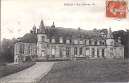 Cpa Boran, Le Château, Cachet Ambulant De Creil à Paris - Boran-sur-Oise