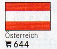 Set 6 Flaggen Österreich In Farbe 7€ Zur Kennzeichnung Von Büchern, Alben+Sammlungen Firma LINDNER #644 Flags Of Austria - Poëzie