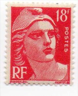 "Marianne De Gandon" - 1951 - N°: 887 - 18 F  Rose Carminé - Neuf -  Très Bon état - - Unused Stamps