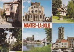 Cp , 78 , MANTES-la-JOLIE , Multi-Vues - Mantes La Jolie