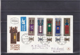 Fêtes - Nouvel An -  Israël - Lettre De 1967 - Oblitération Jérusalem - Cartas & Documentos