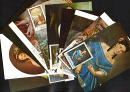 Delcampe - Romania-Maxicards 10 Pieces-Paintings By,Rembrandt,Lebrun,Bouts,Jordaens,Tattarescu,Grigorescu,Luchian,Sion,Popp - 11/sc - Impressionisme