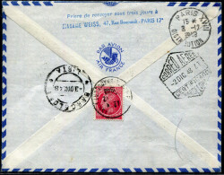 FRANCE - CÉRÈS DE MAZELIN - N° 676, EN TAXE DE POSTE RESTANTE / LETTRE AVION DE PARIS POUR BARCELONE, AVEC RAL - LUXE - 1945-47 Cérès De Mazelin