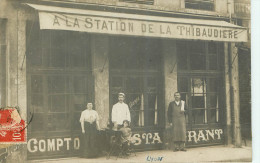 Lyon :: A La Station De La Thibaudiere - Carte Photo - Lyon 7