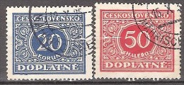 CZECHOSLOVAKIA  #    STAMPS FROM YEAR 1928 " STANLEY GIBBONS D287 D290" - Postage Due