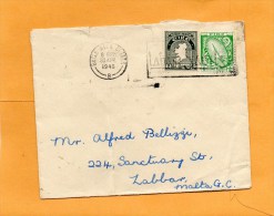 Ireland Old Cover Mailed To Malta - Cartas & Documentos