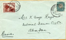 South Africa Old Cover Mailed To Iran - Brieven En Documenten