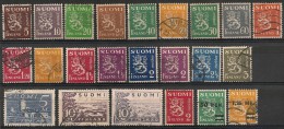 Finlande Finland Suomi. 1930-1937. Entre N° 141 Et 192. Oblit. - Used Stamps