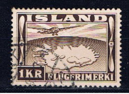 IS Island 1934 Mi 179 Island-Karte - Used Stamps