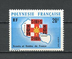 POLYNESIE 1971 N° 91  Neuf * = MH Infime Trace De Charnière Cote 16,20 € Superbe Scouts Scoutisme - Neufs