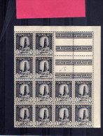 SOMALIA AFIS 1950 AFRICAN SUBJECTS SOGGETTI AFRICANI CENT. 1 SUJETS AFRICAINS MNH BLOCK BLOCCO DI 12 - Somalia (AFIS)