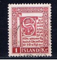 IS+ Island 1953 Mi 289 Manuskript - Used Stamps