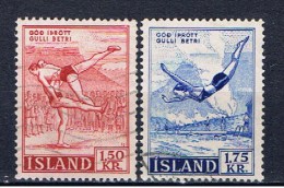 IS Island 1957 Mi 314-15 Sport - Used Stamps