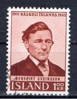 IS+ Island 1961 Mi 356 Benedikt S. - Used Stamps