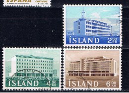 IS Island 1962 Mi 361-63 Naubauten - Used Stamps