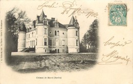 LUCHE PRINGE      CHATEAU DE MERVE    CARTE PIONNIERE - Luche Pringe