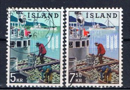 IS Island 1963 Mi 370-71 Fischfang - Used Stamps