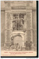LAON MONUMENT DES TROIS INSTITUTEURS FUSILLES PAR LES ALLEMANDS EN 1870 REF 6768 - Monumentos A Los Caídos