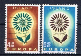 IS Island 1964 Mi 385-86 Europa - Used Stamps