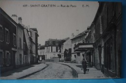 ST-GRATIEN :  La Rue De Paris Dans Les Années 1900 - Saint Gratien