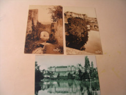 3 CARTES..CHATEAU ET REMPARTS.... - Thouars