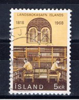 IS+ Island 1968 Mi 422 Bibliothek - Oblitérés