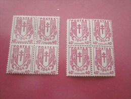 Bloc Timbres De France N° 672 Neuf ** MNH Chaînes Brisées IVe République Variété Chromique(provenant Découpe De Feuille - Ungebraucht