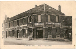 60 LASSIGNY  HOTEL DE LA CROIX D'OR 1931 - Lassigny