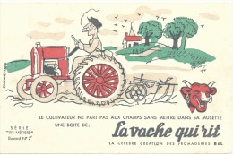 LA VACHE QUI RIT - N° 7 Les Métiers "Le Cultivateur Ne Part Pas Aux Champs...." - Zuivel