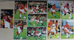 10 Photos Officielles Foot ASM MONACO Année 2000 - Uniformes Recordatorios & Misc