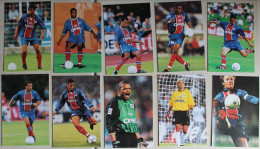 10 Photos Officielles Foot PSG PARIS SAINT GERMAIN Année 2000 - Uniformes Recordatorios & Misc