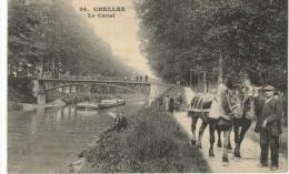 Chelles Le Canal - Attelage - Péniche - Chelles