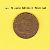 ISRAEL    10  AGOROT  1986  (YR. 5746) (KM # 158) - Israël